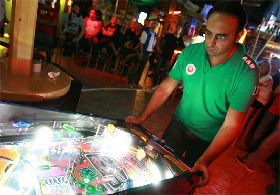 Cesare Datri playing in the final