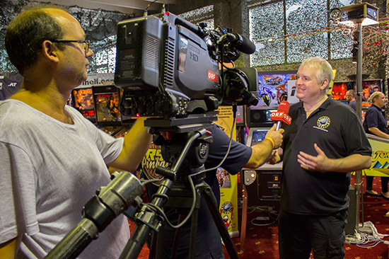 Andrew is interviewed for the ORF news programme