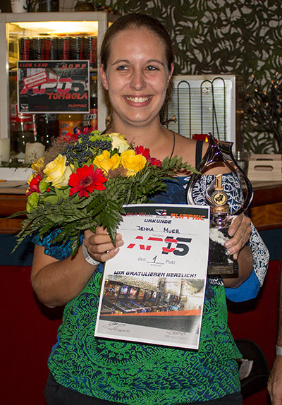 Winner of the Women's Tournament, Jenna Muer