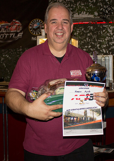 Third place, Martin Ayub