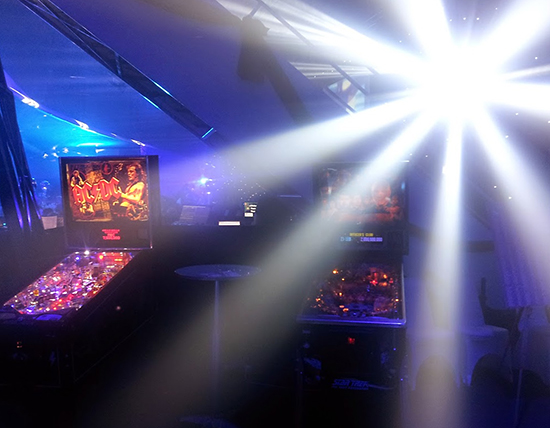 The pinballs at the start of the night
