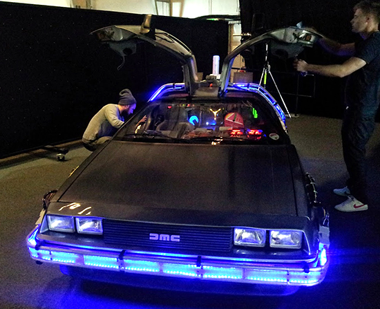 The DeLorean also made it