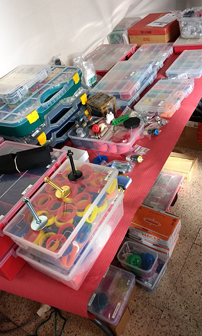 The pinball parts table