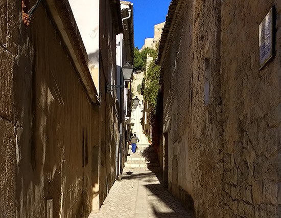 Steps up the hill