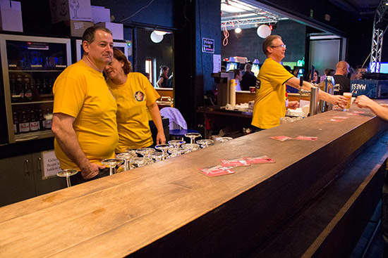 The venue's bar