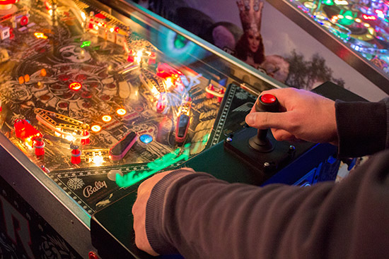 Centaur had a joystick to control the flippers
