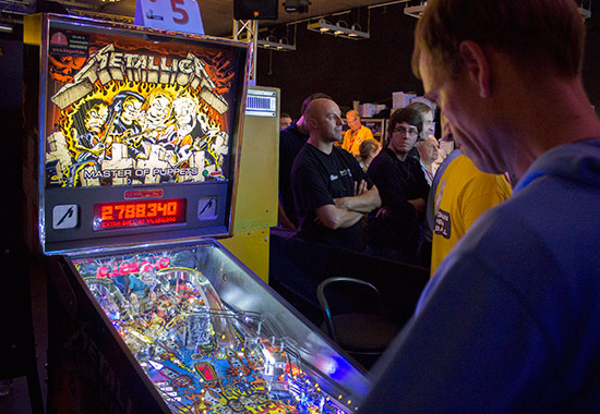 The Metallica machine used in the Open Tournament