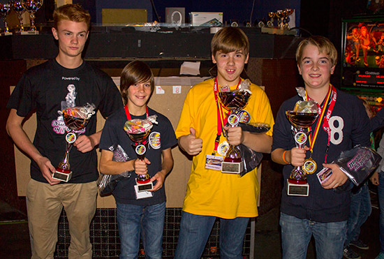 The top four in the Youth Tournament