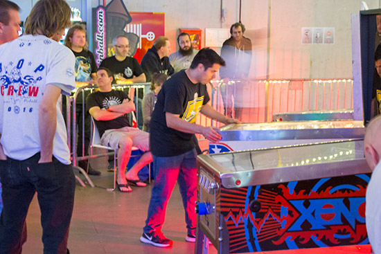 Julio playing in the final