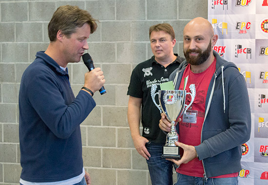 Second place, Daniele Acciari