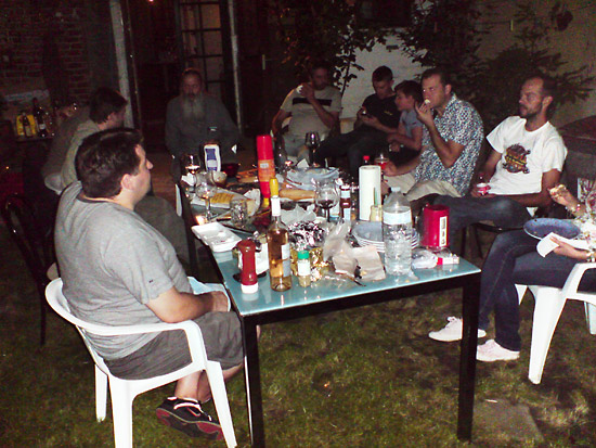 The barbeque at Franck's home