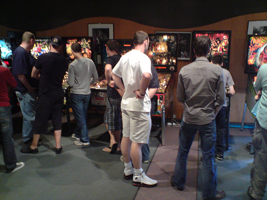 Practice on one bank of tournament machines