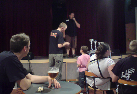 Franck announces the Best Junior Player award