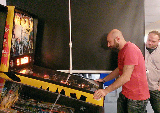 Daniele plays the last ball of the last game of the final