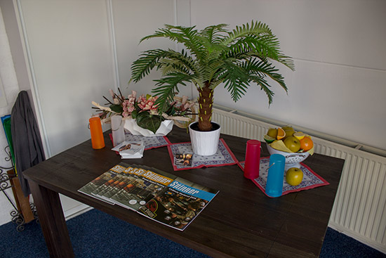 The table in the lobby