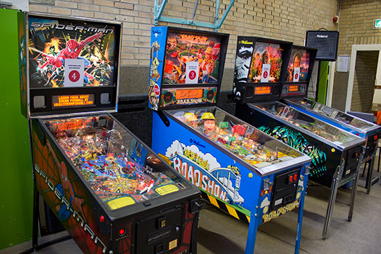 The first 4 machines in the DPO Spider-Man, Roadshow, Congo and Dirty Harry