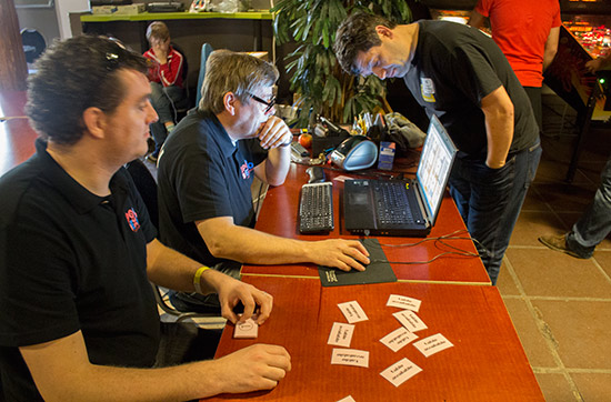 Ad checks the results of the matches
