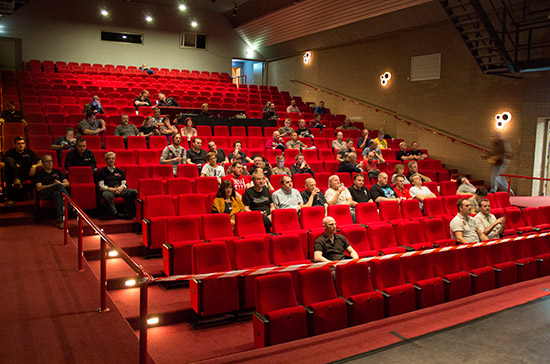 Audience seating in the theatre