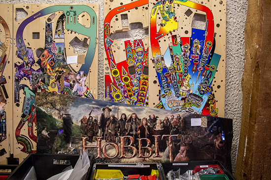 The Hobbit cabinet side art and more playfields