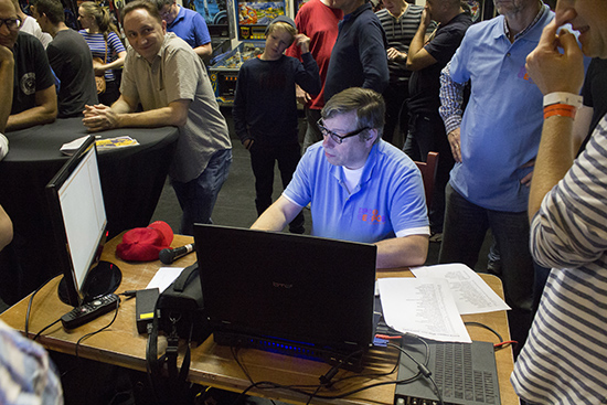 Tournament Director, Ad Jonker, enters the latest results