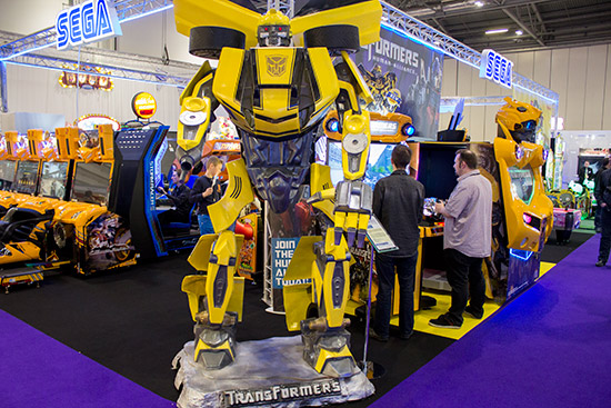 Sega were promoting their Transformers game