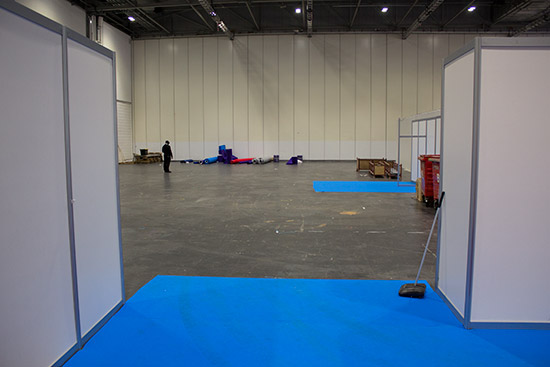 One of the unused areas in the four halls