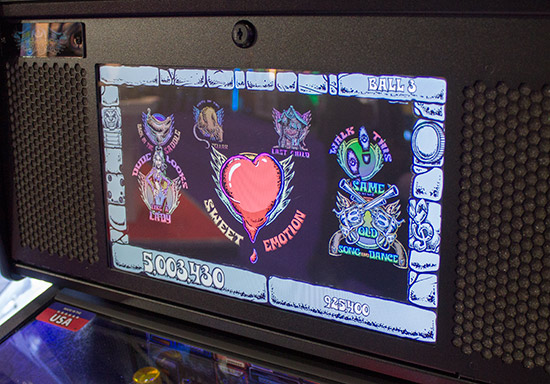 The opening song selection screen