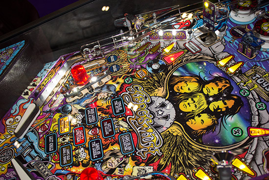The lower part of the playfield
