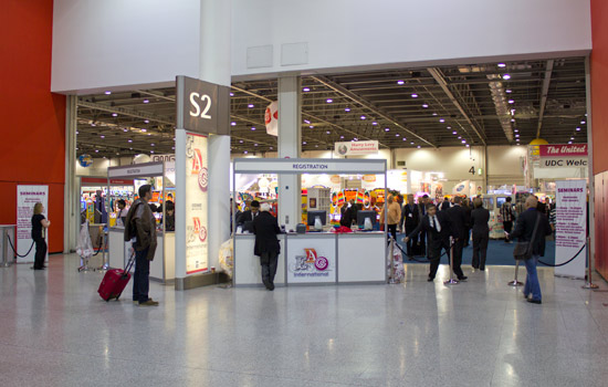 The entrance to the show hall
