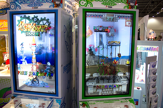 Clear LCD panels on prize games