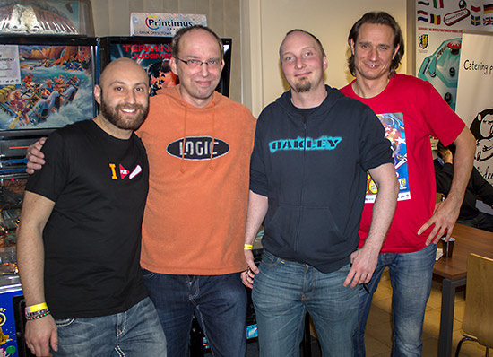 The four finalists in the Mihiderka Modern Tournament