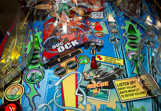 The Spider-Man playfield