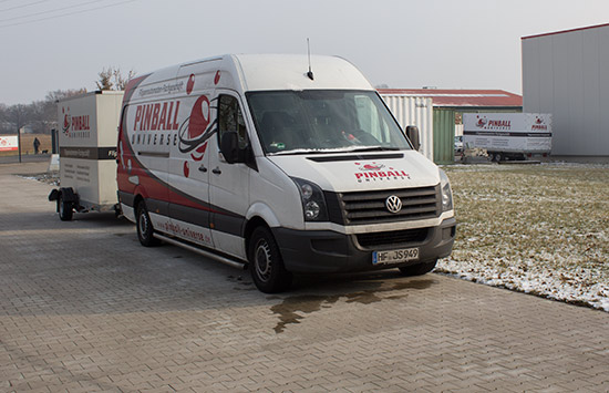 One of many Pinball Universe branded vehicles 