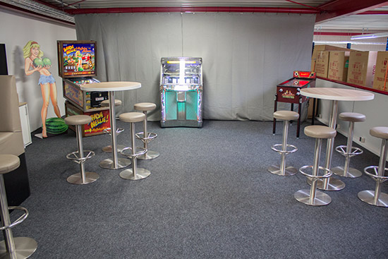 The opposite end of the room