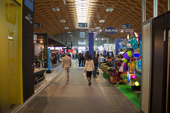 The show was far from packed with visitors
