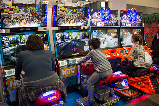 Car, tank, bike and jet ski drivers were all available to try 
