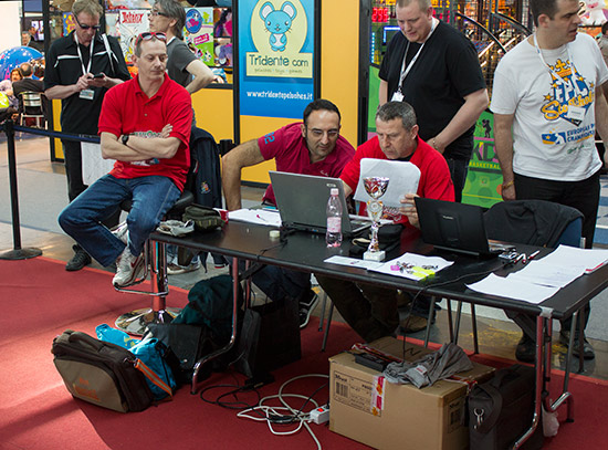 The tournament desk