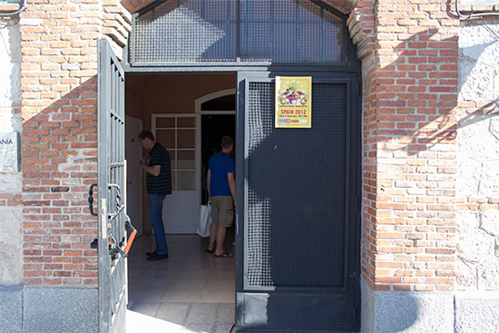 The only signs indicating the EPC was being held here