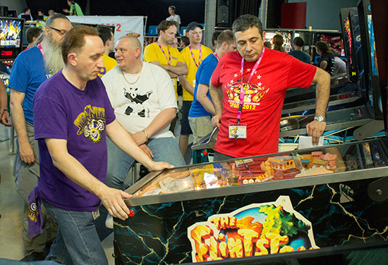 The UK team play The Flintstones