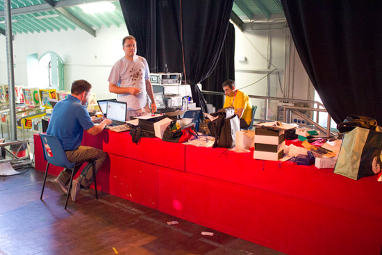 The tournament desk