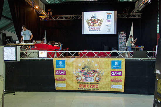 The stage area