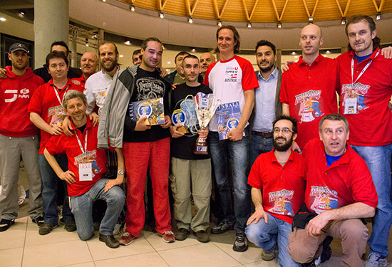 The top three with the EPC 2014 organisers