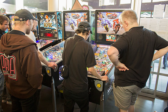Andrew and Janos were there with two Full Throttle machines
