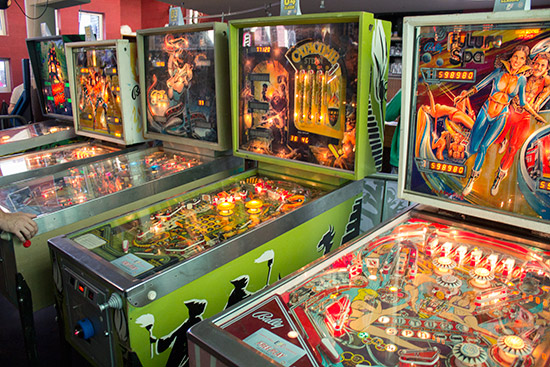 The final bank of machines in the Classic Tournament