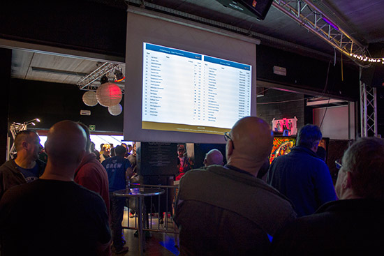 Players check their positions