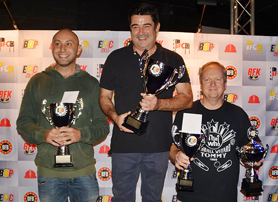 The top three in the Classic Tournament:
