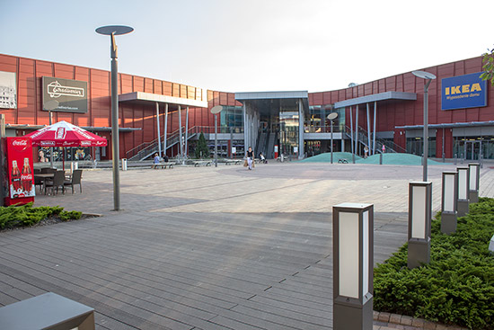 The shopping centre