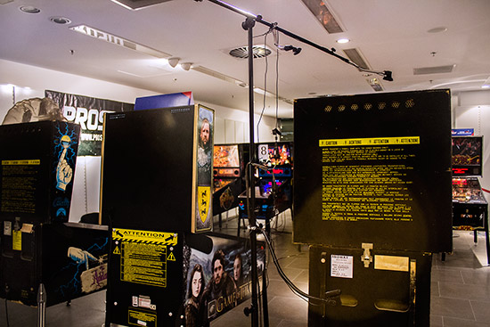 Pool B machines, one with live stream cameras