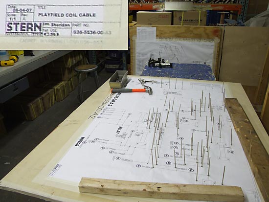 A cable guide in the making