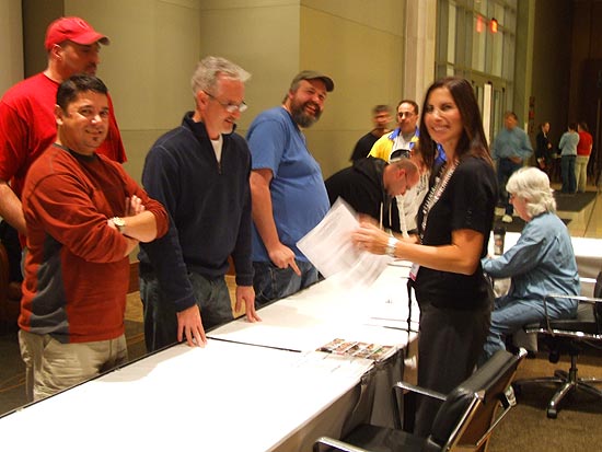 The registration desk